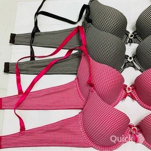 NWT 4 pcs Plaid Textured Women’s Bras